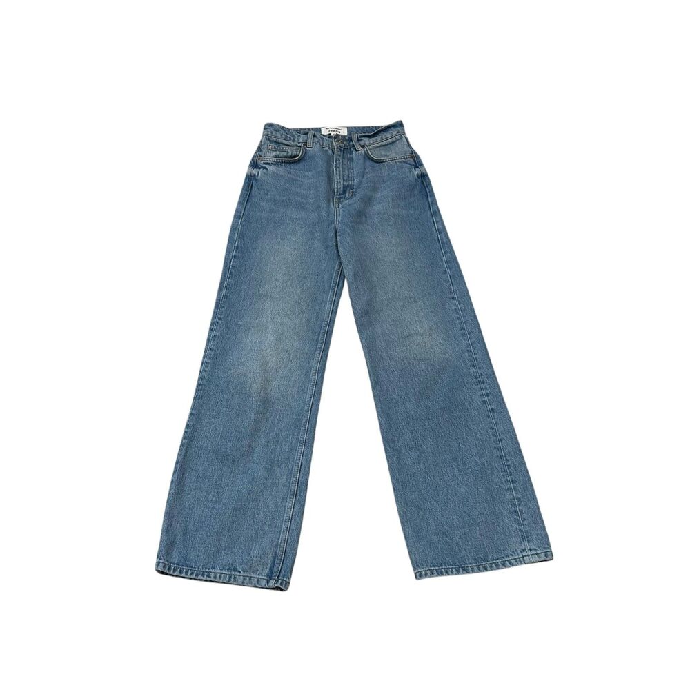 Reformation Wilder High Rise Wide Leg Cropped Jeans Size 26